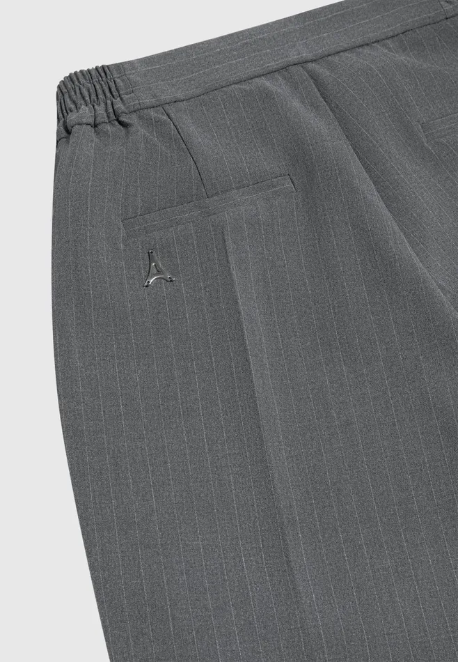 Men Manire De Voir Relaxed Fit Pinstripe Tailored Trousers Grey
