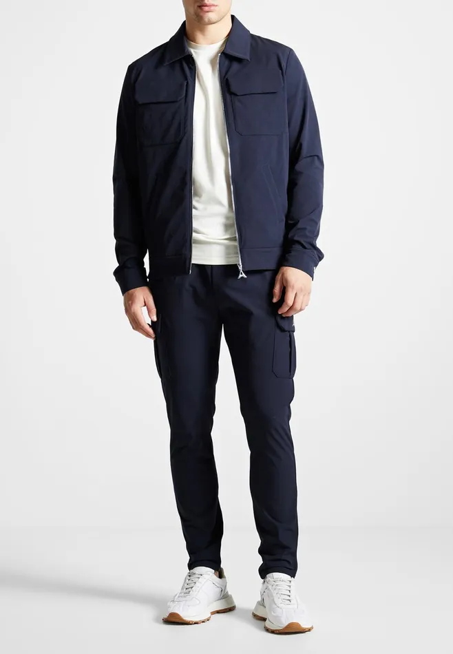 Men Manire De Voir Technical Cargo Jacket Navy