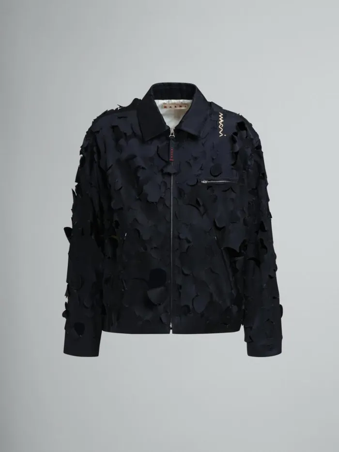 Men Marni Coats and Jackets Duchess Satin Jacket With CutOut Detail
