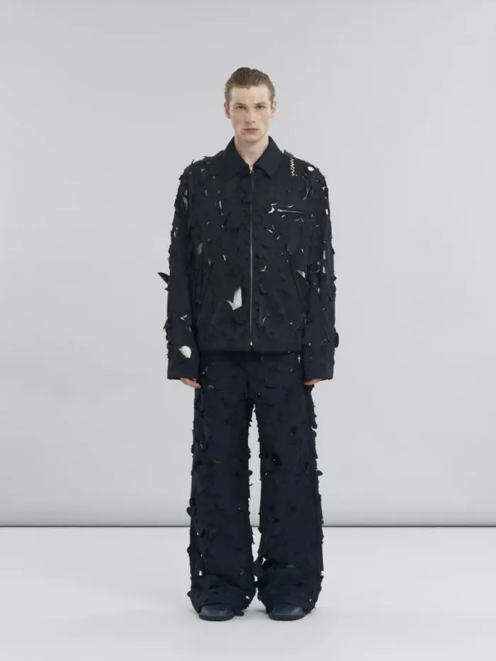 Men Marni Coats and Jackets Duchess Satin Jacket With CutOut Detail