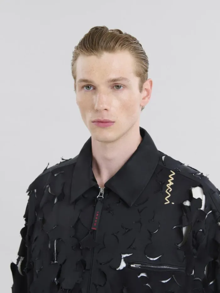 Men Marni Coats and Jackets Duchess Satin Jacket With CutOut Detail