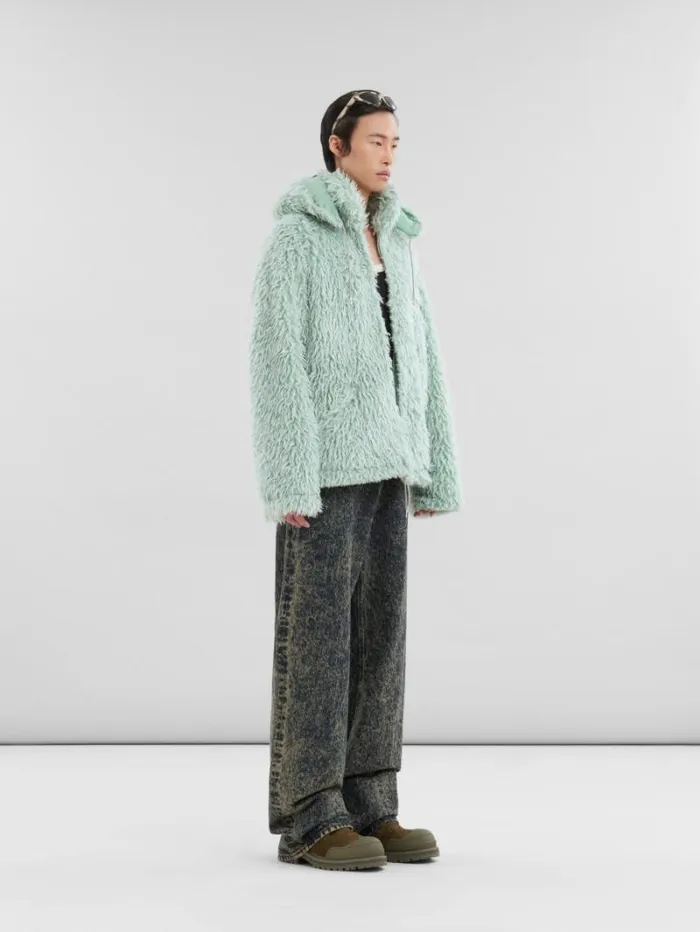 Men Marni Pants Blue Marble Denim StraightLeg Jeans