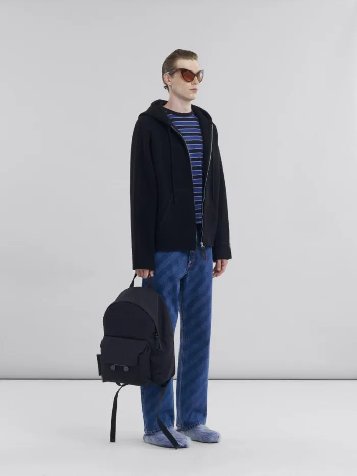 Men Marni Tops and Tshirts Red Striped Boxy Cotton TShirt