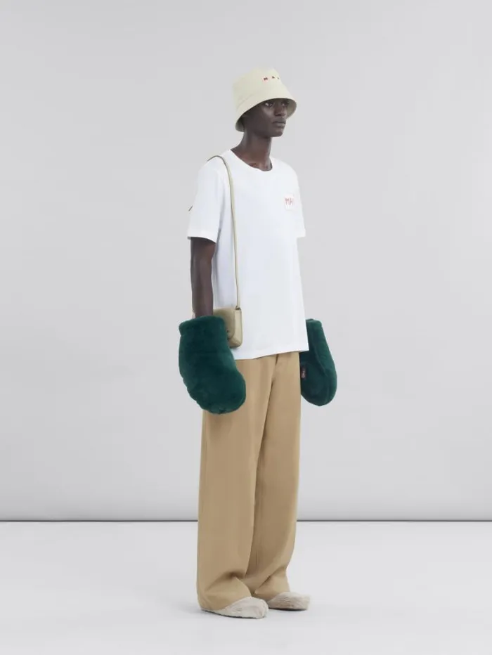 Men Marni Tops and Tshirts White Crew Neck TShirt
