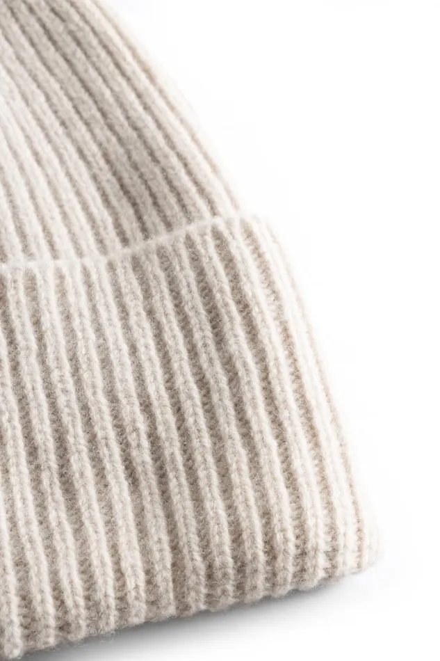 Men Merino Lambswool Rib N Logo Beanie Burgundy Norse Projects Beanies