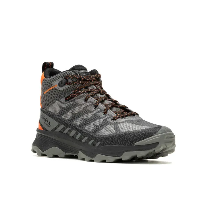 Men Merrell Boots Speed Eco Mid Waterproof Charcoaltangerine Men Merrell Boots Speed Eco Mid Waterproof Charcoaltangerine