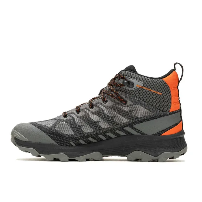 Men Merrell Boots Speed Eco Mid Waterproof Charcoaltangerine Men Merrell Boots Speed Eco Mid Waterproof Charcoaltangerine