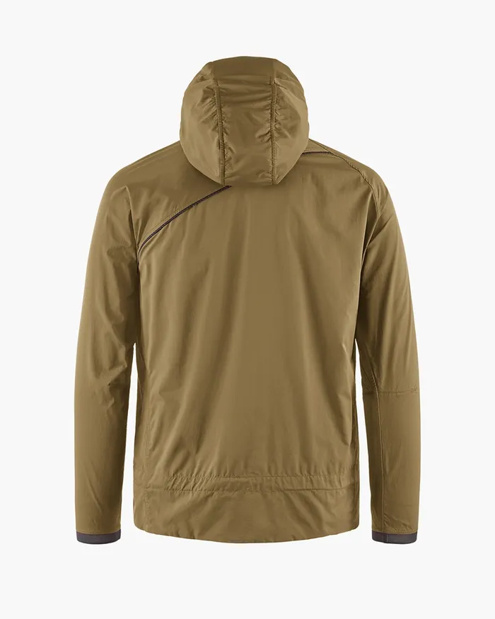 Men Nal Hooded Windbreaker Jacket Olive Klttermusen Wind Resistant Jackets