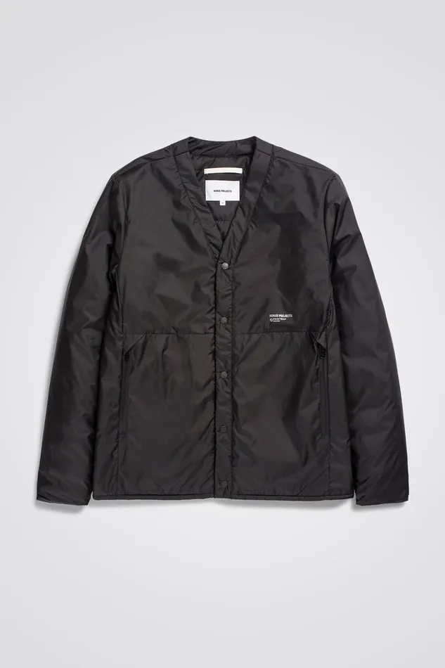 Men Otto Light Pertex Black Norse Projects Outerwear