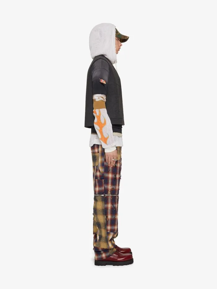 Men Outerwear and Blousons Givenchy Waistcoat In Double Face Wool And Cashmere Dark Grey