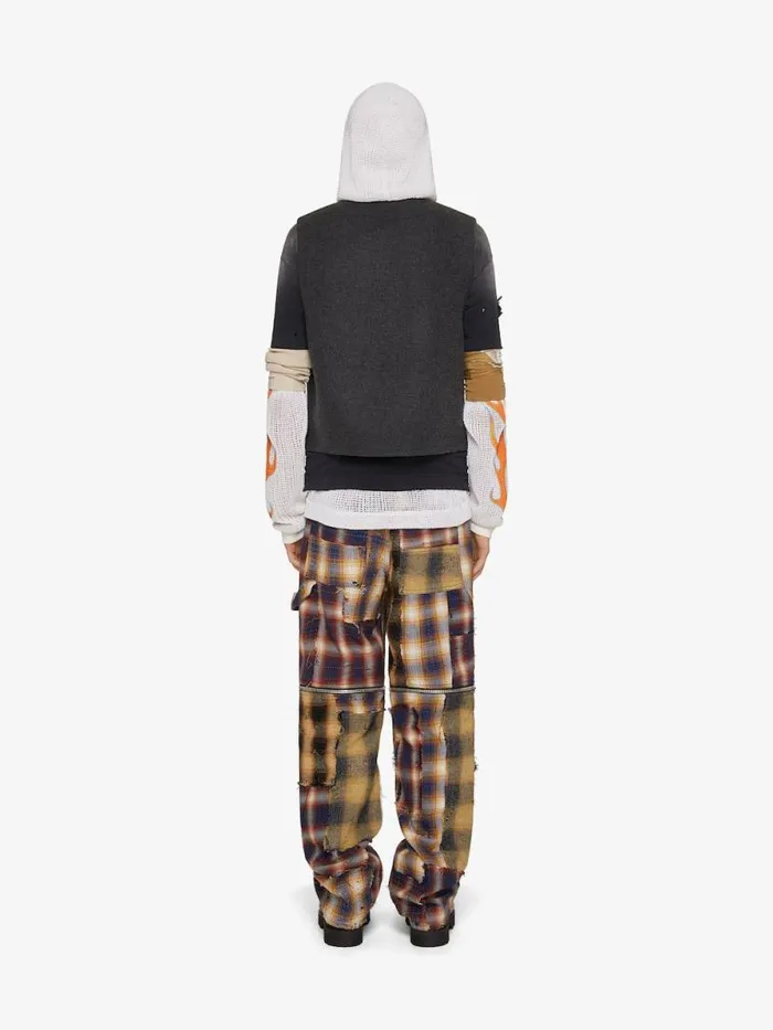 Men Outerwear and Blousons Givenchy Waistcoat In Double Face Wool And Cashmere Dark Grey