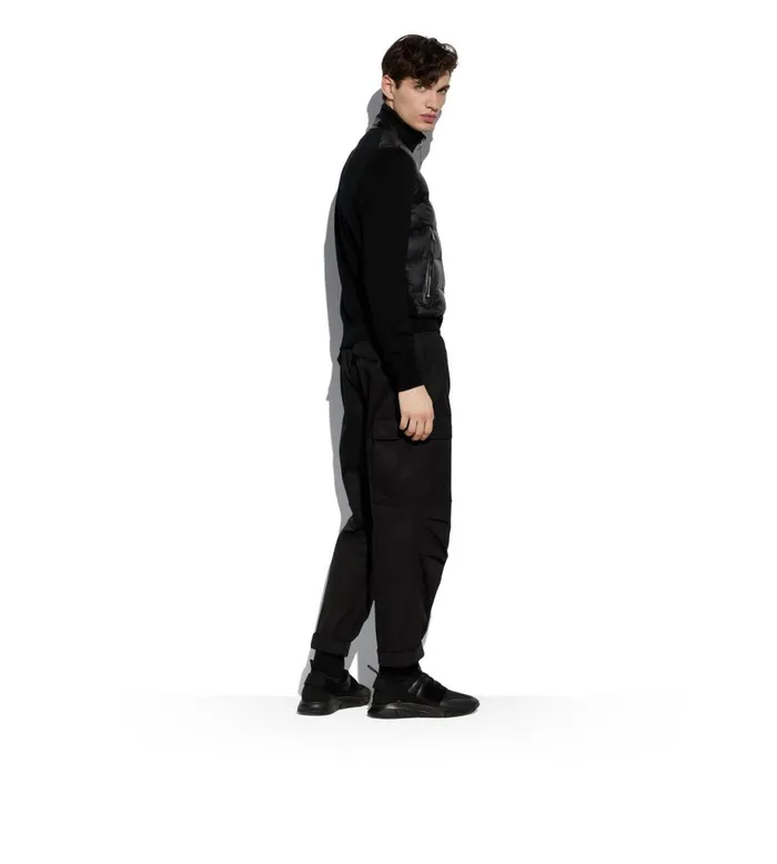 Men Outerwear Tom Ford Nylon Down Front Blouson Black