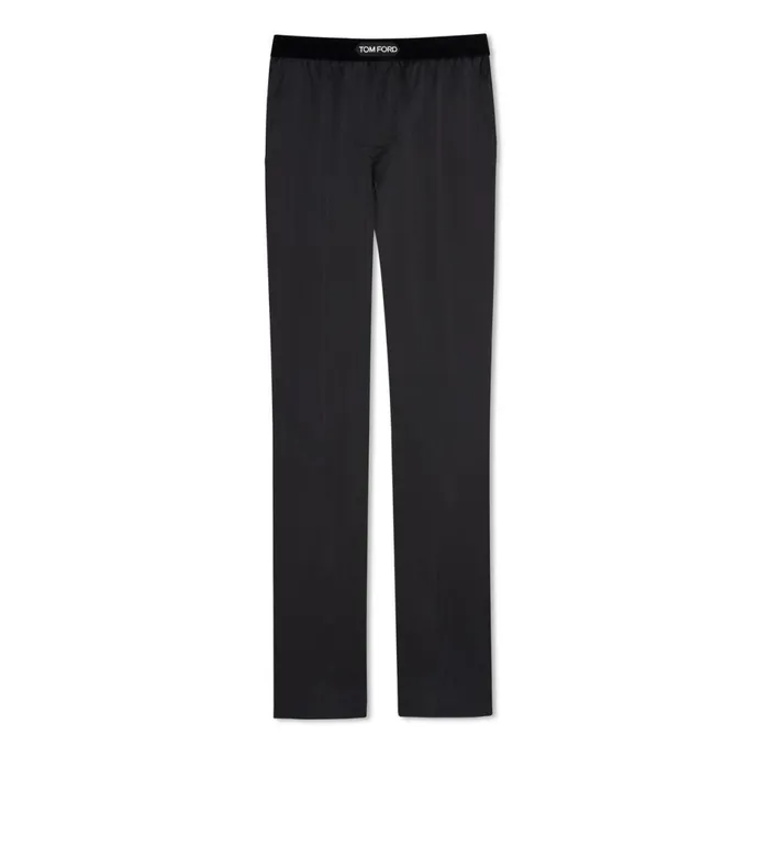 Men PAJAMA PANTS and LONG JOHNS Tom Ford Silk Pajama Pants Black