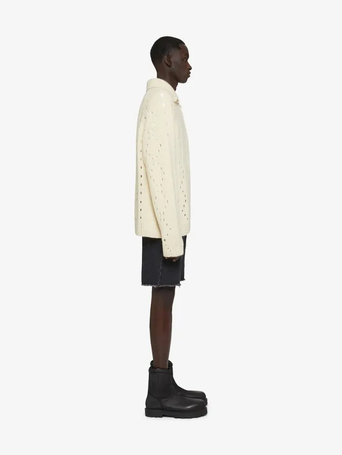 Men Pants and Shorts Givenchy Bermuda Shorts In Denim Black