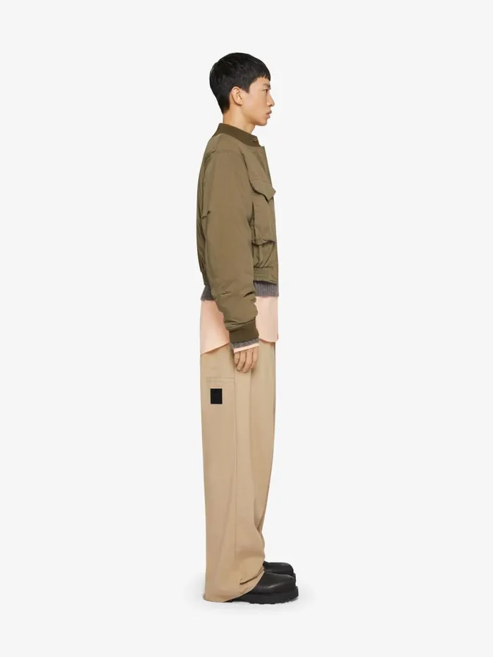 Men Pants and Shorts Givenchy Extra Wide Chino Pants In Canvas Beige