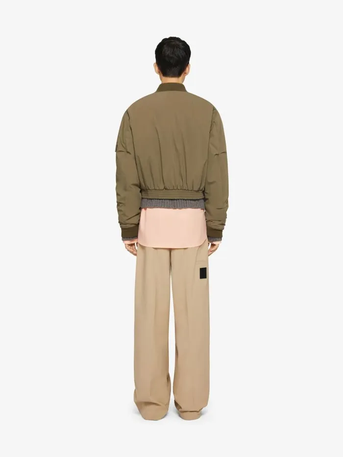 Men Pants and Shorts Givenchy Extra Wide Chino Pants In Canvas Beige