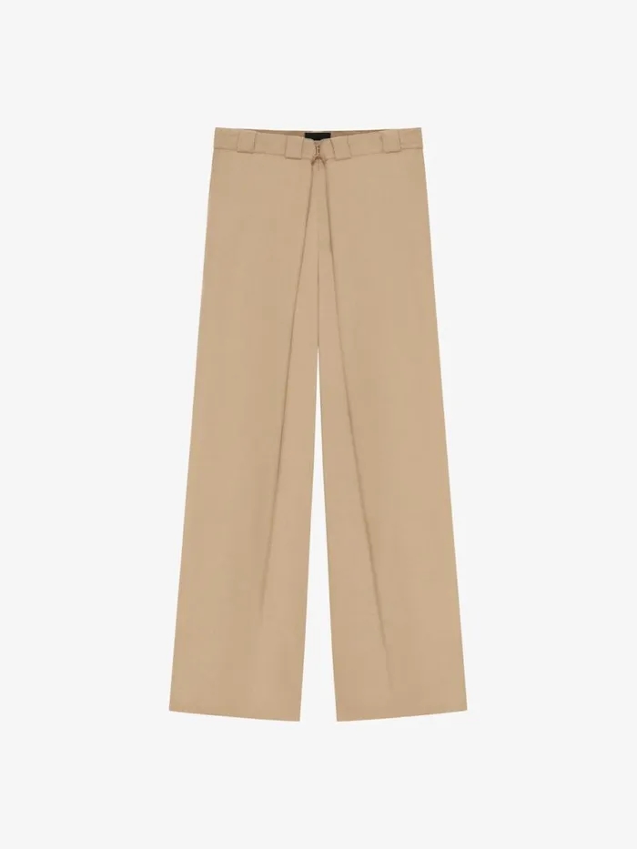 Men Pants and Shorts Givenchy Extra Wide Chino Pants In Canvas Beige