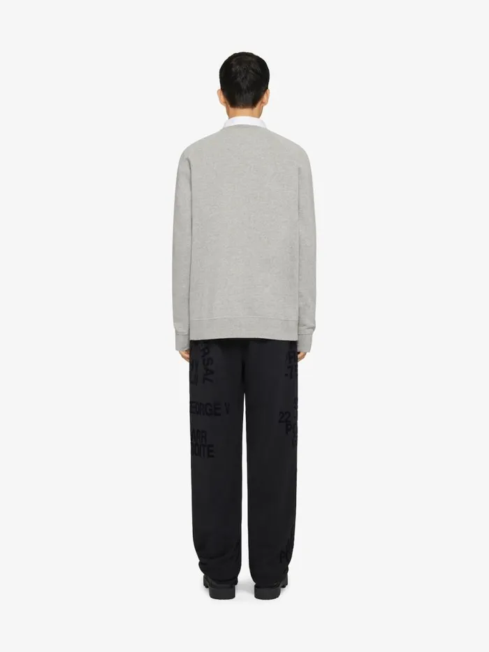Men Pants and Shorts Givenchy GIVENCHY Jogger Pants In Fleece Black