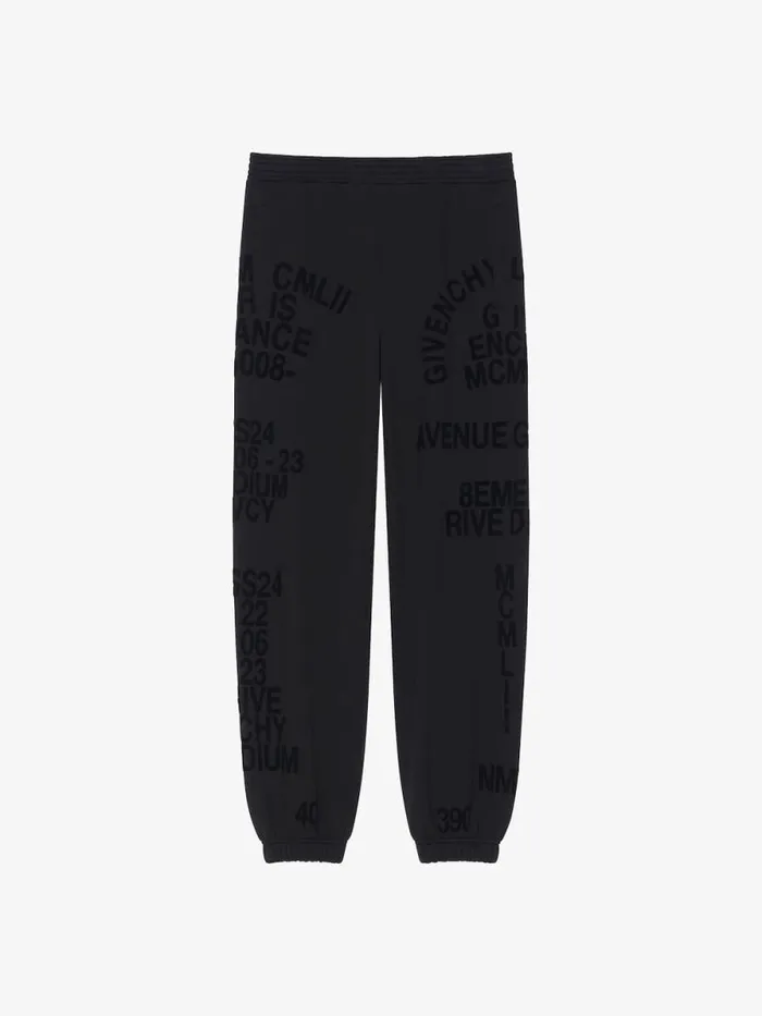 Men Pants and Shorts Givenchy GIVENCHY Jogger Pants In Fleece Black