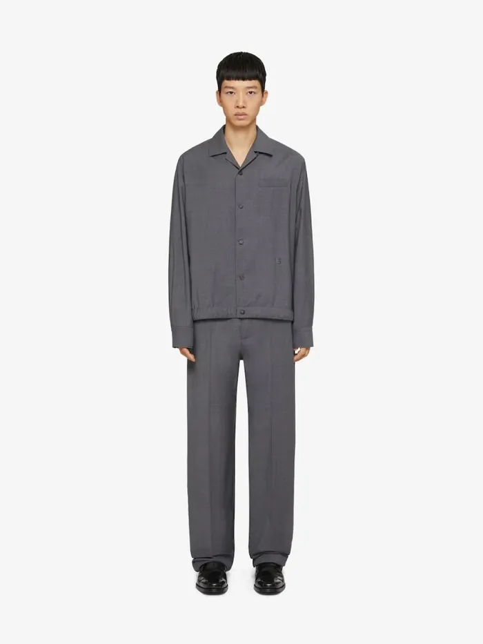 Men Pants and Shorts Givenchy Slim Fit Jogger Pants In Wool Medium Grey