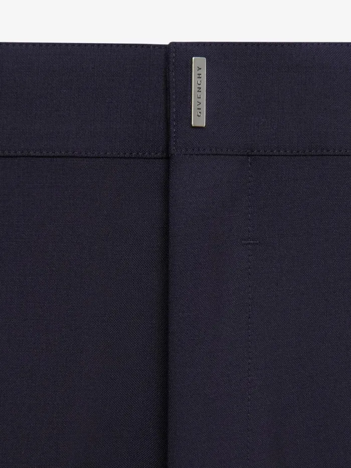 Men Pants and Shorts Givenchy Slimfit Pants In Technical Wool Navy