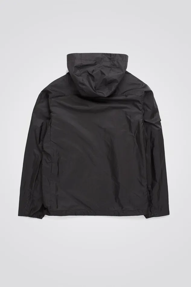 Men Pasmo Hooded Windbreaker Jacket Black Norse Projects Outerwear