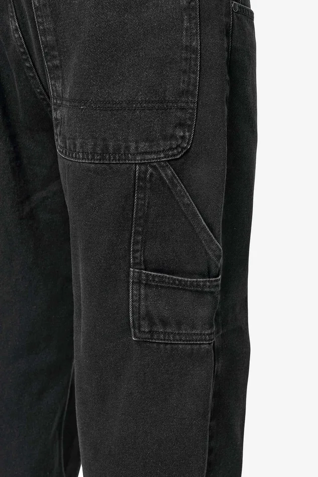 Men Pegador Basic Bottoms Daule Baggy Workwear Jeans Washed Black Men Pegador Basic Bottoms Daule Baggy Workwear Jeans Washed Black
