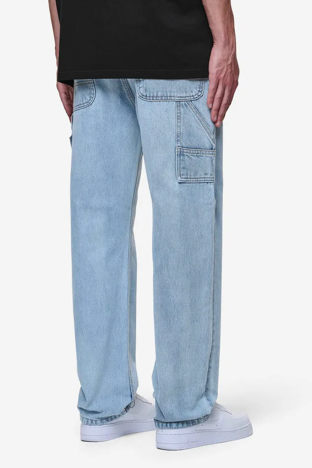 Men Pegador Basic Bottoms Daule Baggy Workwear Jeans Washed Light Blue Men Pegador Basic Bottoms Daule Baggy Workwear Jeans Washed Light Blue