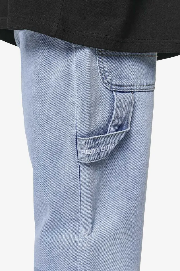 Men Pegador Basic Bottoms Daule Baggy Workwear Jeans Washed Light Blue Men Pegador Basic Bottoms Daule Baggy Workwear Jeans Washed Light Blue