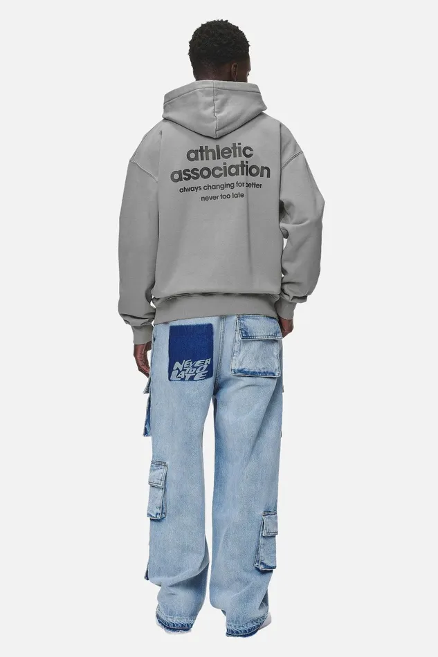 Men Pegador Hoodies Alchar Oversized Sweat Jacket Washed Cool Grey Men Pegador Hoodies Alchar Oversized Sweat Jacket Washed Cool Grey