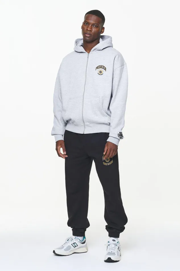 Men Pegador Hoodies Smith Oversized Sweat Jacket Grey Melange Men Pegador Hoodies Smith Oversized Sweat Jacket Grey Melange