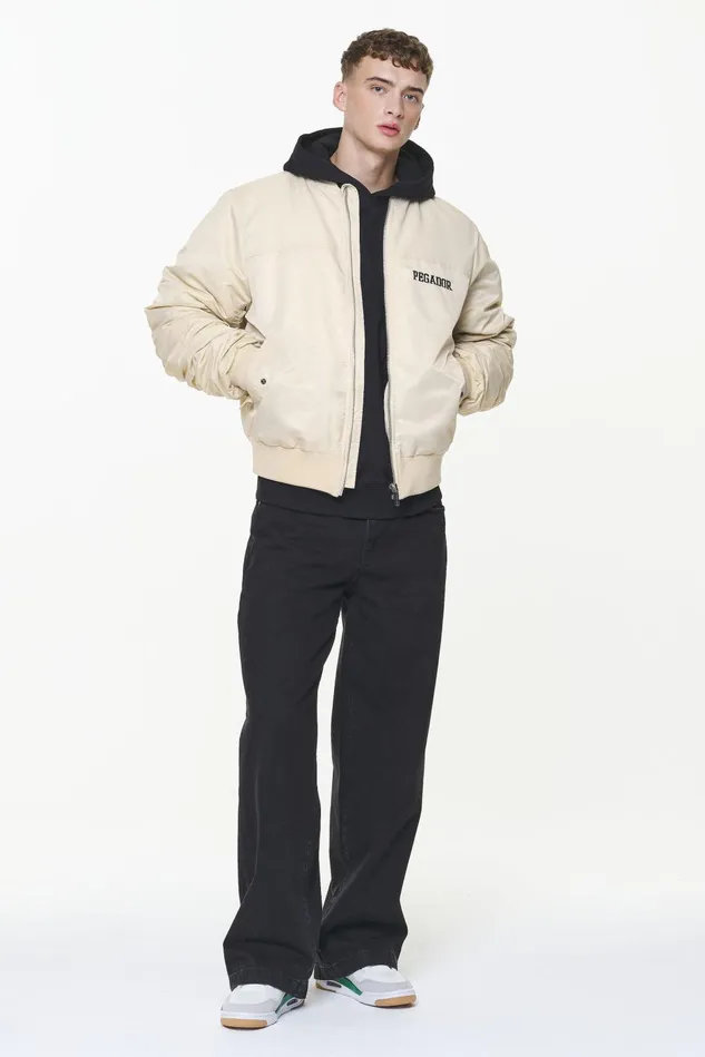 Men Pegador Jacken Garo Bomber Jacket Kingdom Beige