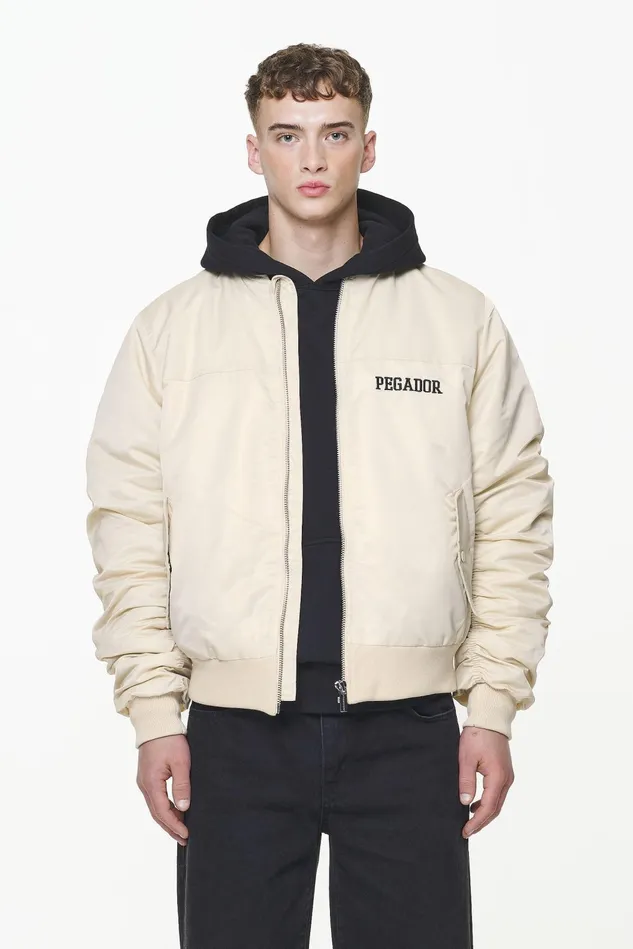 Men Pegador Jacken Garo Bomber Jacket Kingdom Beige