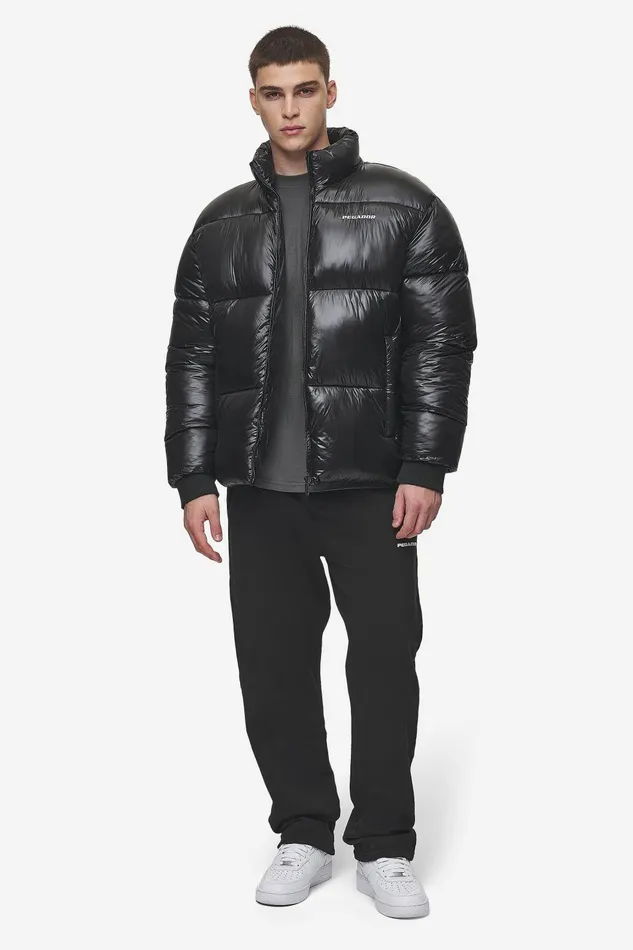 Men Pegador Jacken Solin Light Glossy Puffer Jacket Black