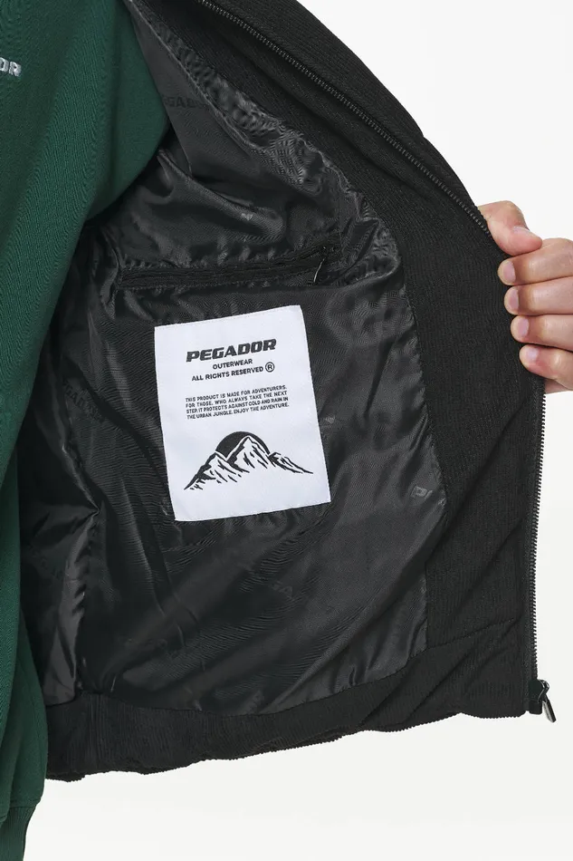 Men Pegador Jacken Sundre Cord Puffer Jacket Black Men Pegador Jacken Sundre Cord Puffer Jacket Black