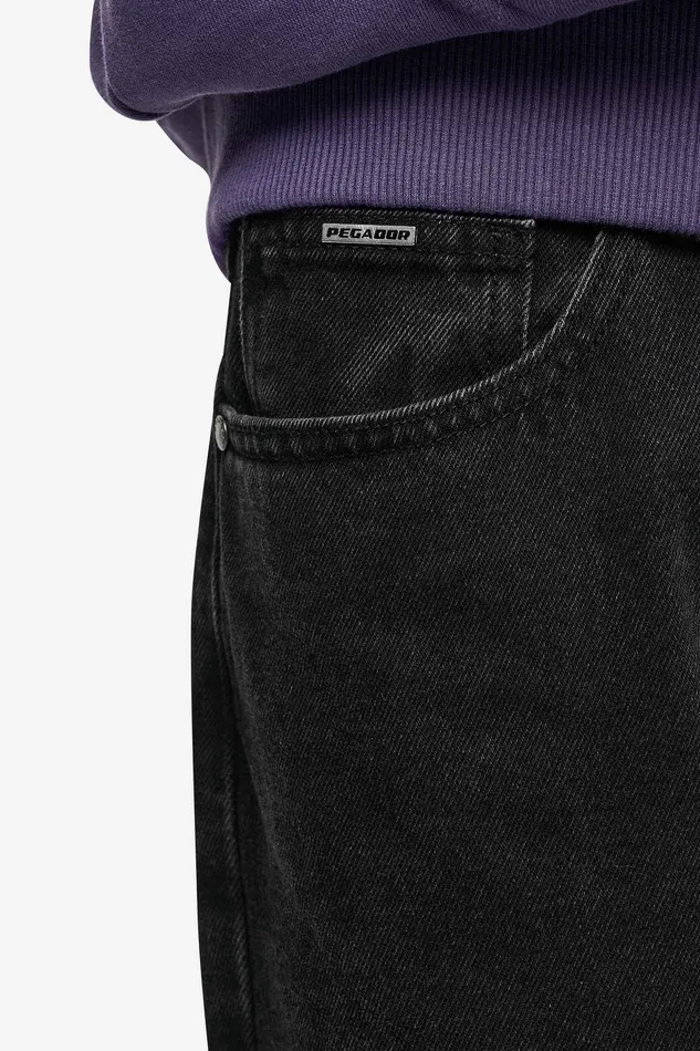Men Pegador Jeans Baures Straight Jeans Washed Black