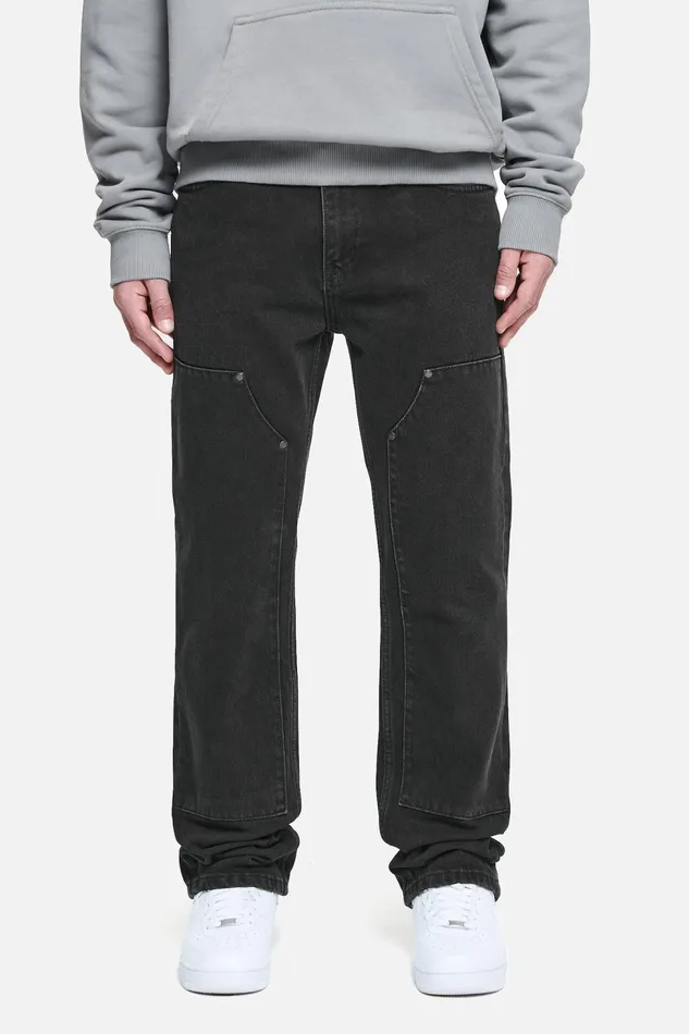 Men Pegador Jeans Vinto Carpenter Jeans Washed Black