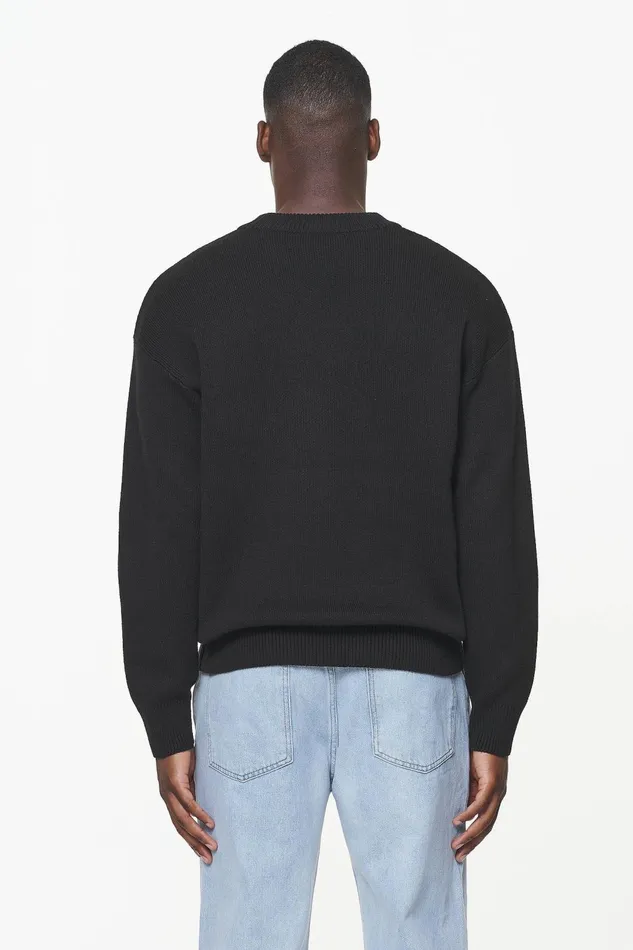 Men Pegador Knitwear Spear Knit Sweater Onyx Black
