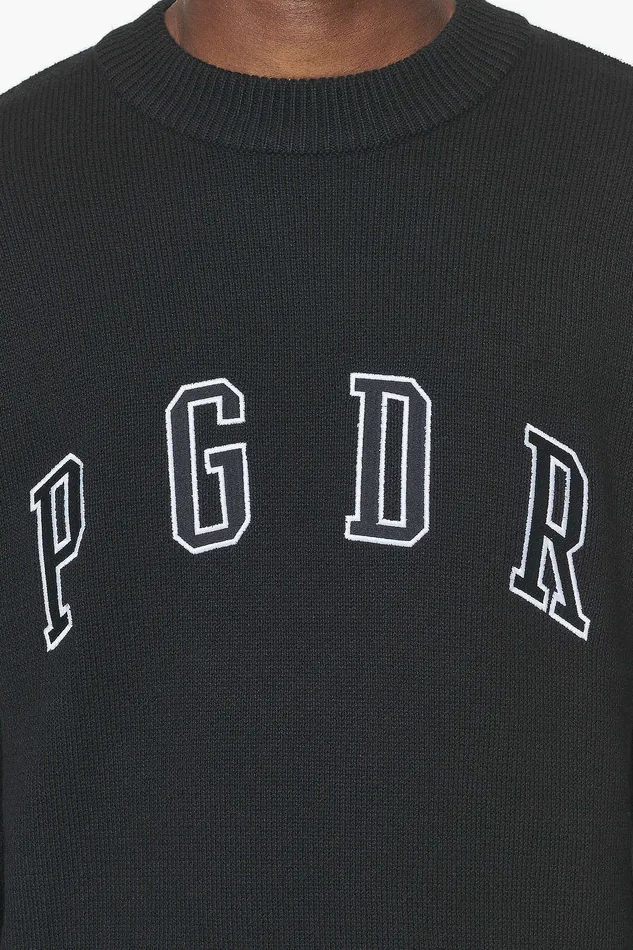 Men Pegador Knitwear Spear Knit Sweater Onyx Black