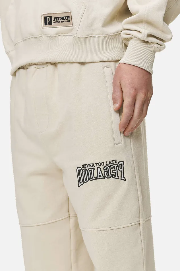 Men Pegador Pants and Joggers Beech Baggy Sweat Pants Washed Desert Sand Men Pegador Pants and Joggers Beech Baggy Sweat Pants Washed Desert Sand