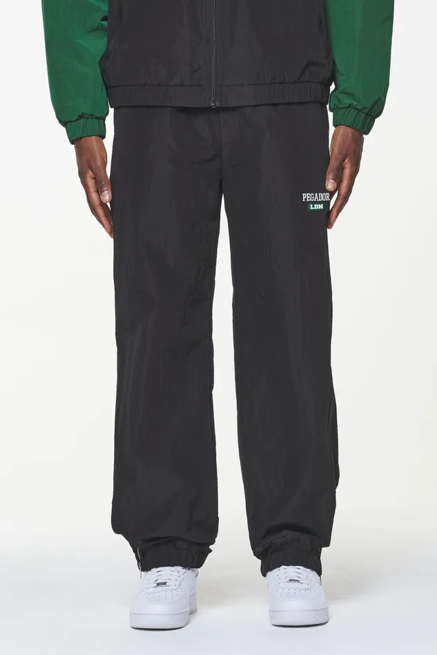 Men Pegador Pants and Joggers Firb Wide Track Pants Onyx Black
