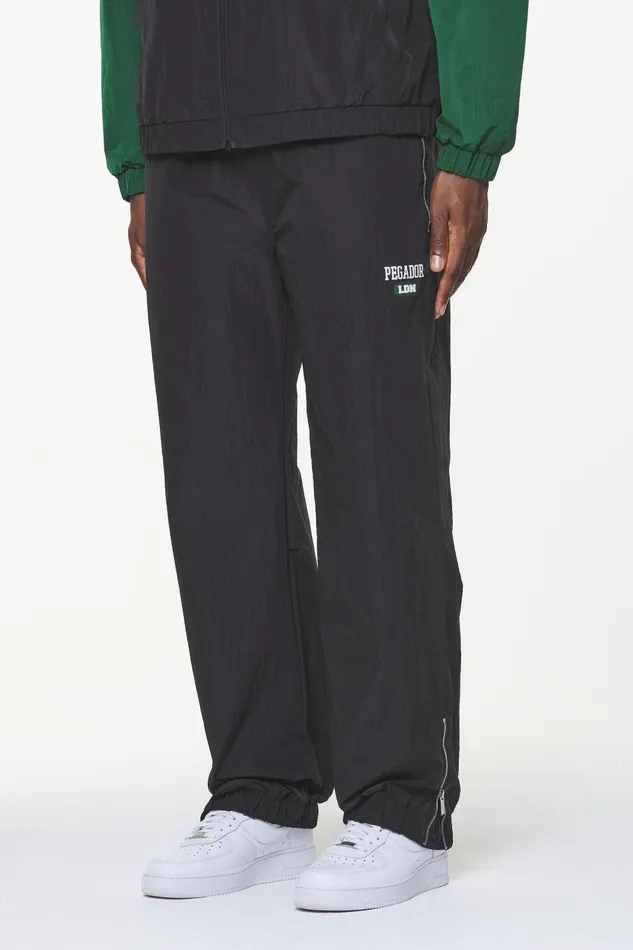 Men Pegador Pants and Joggers Firb Wide Track Pants Onyx Black Men Pegador Pants and Joggers Firb Wide Track Pants Onyx Black