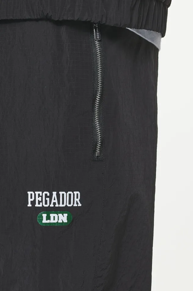 Men Pegador Pants and Joggers Firb Wide Track Pants Onyx Black Men Pegador Pants and Joggers Firb Wide Track Pants Onyx Black