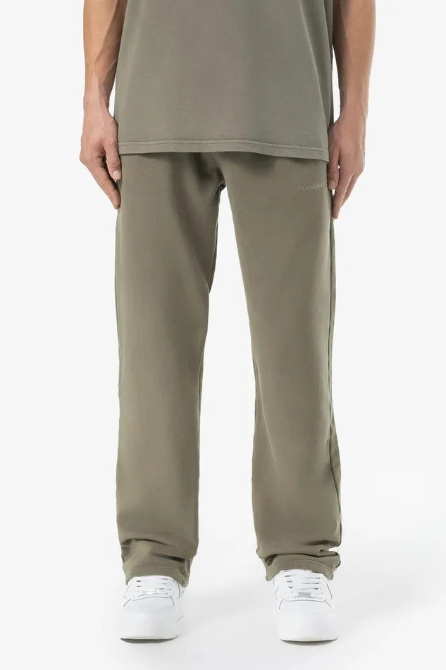Men Pegador Pants and Joggers Logo Wide Sweat Pants Vintage Faded Olive