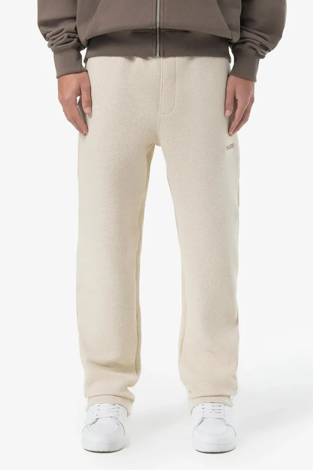 Men Pegador Pants and Joggers Veal Wide Structured Pants Light Beige