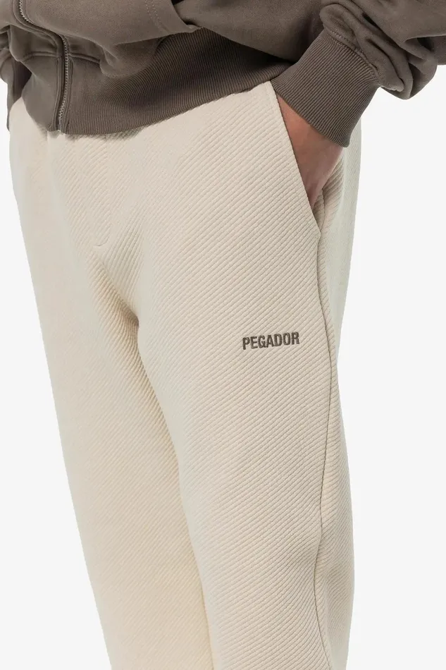 Men Pegador Pants and Joggers Veal Wide Structured Pants Light Beige Men Pegador Pants and Joggers Veal Wide Structured Pants Light Beige