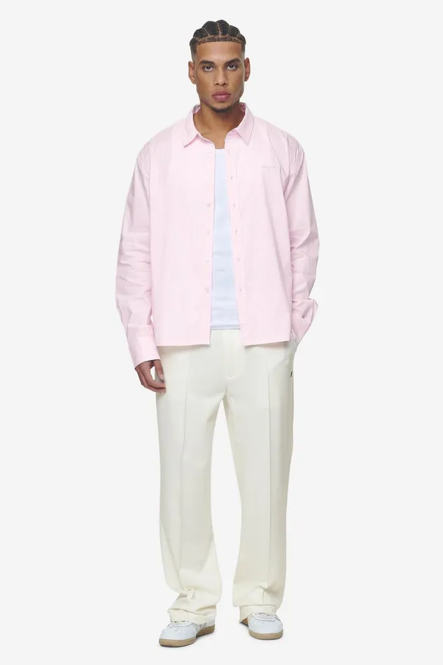 Men Pegador Shirts Raton Oversized Longsleeve Shirt Bubblegum White