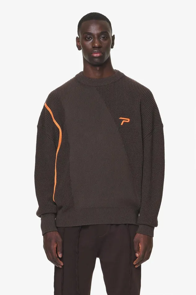 Men Pegador Sweaters Deary Knit Sweater Oak Brown