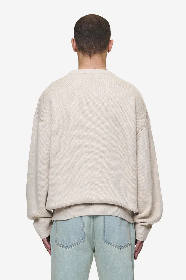 Men Pegador Sweaters Logo Oversized Knit Sweater Light Beige Men Pegador Sweaters Logo Oversized Knit Sweater Light Beige