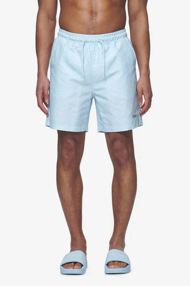 Men Pegador Swim Shorts Kempton Monogram Swim Shorts Baby Blue